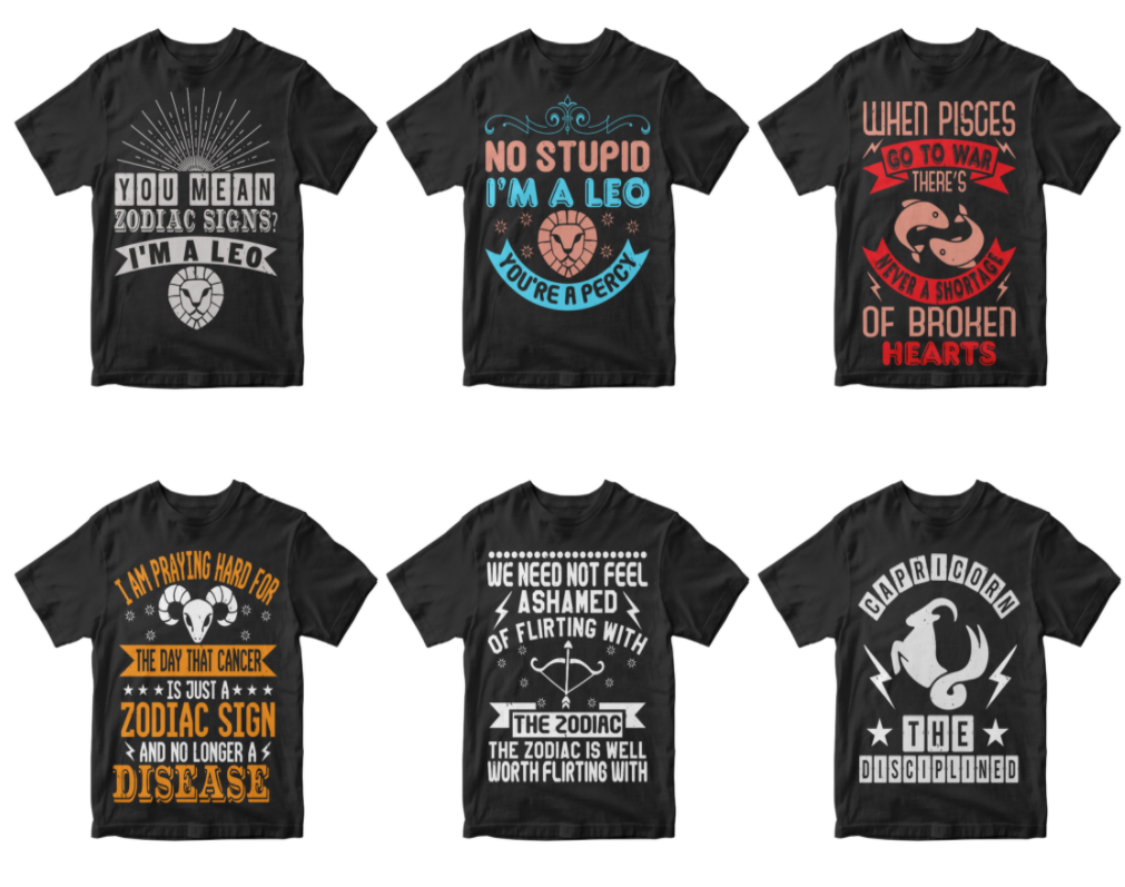 50-zodiac-sign-editable-t-shirt-design-bundle