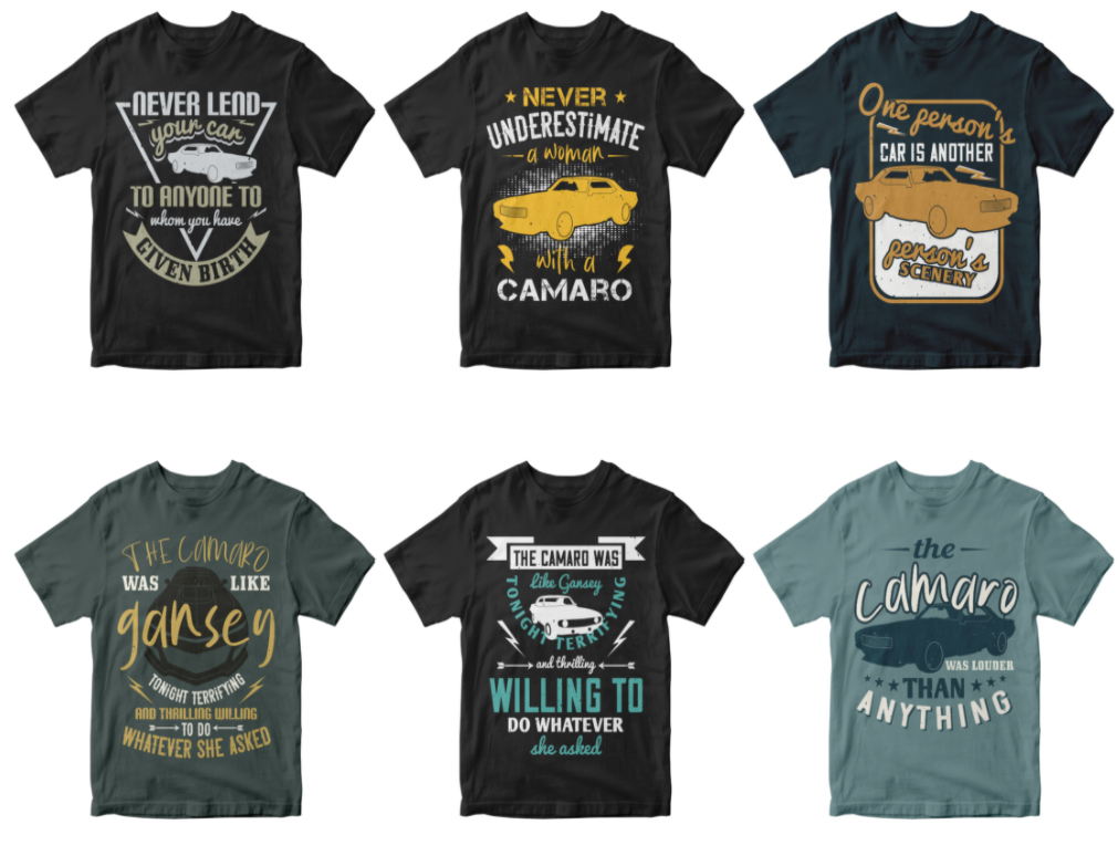 50-editable-camaro-t-shirt-design-bundle