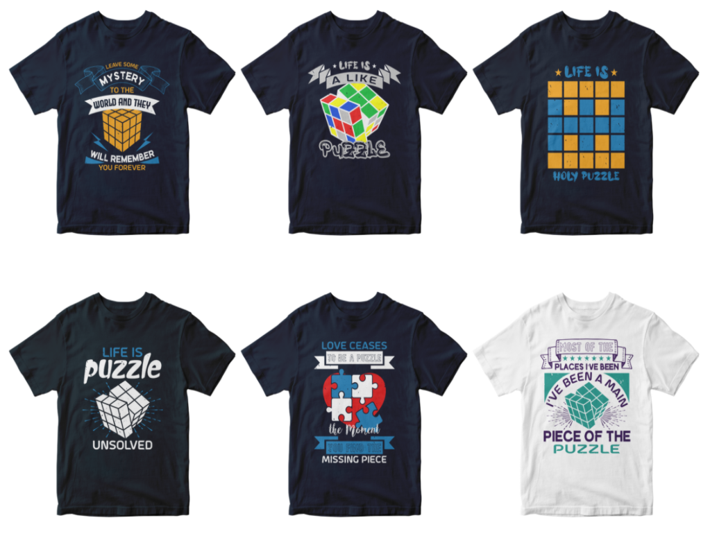50-editable-puzzle-t-shirt-design-bundle