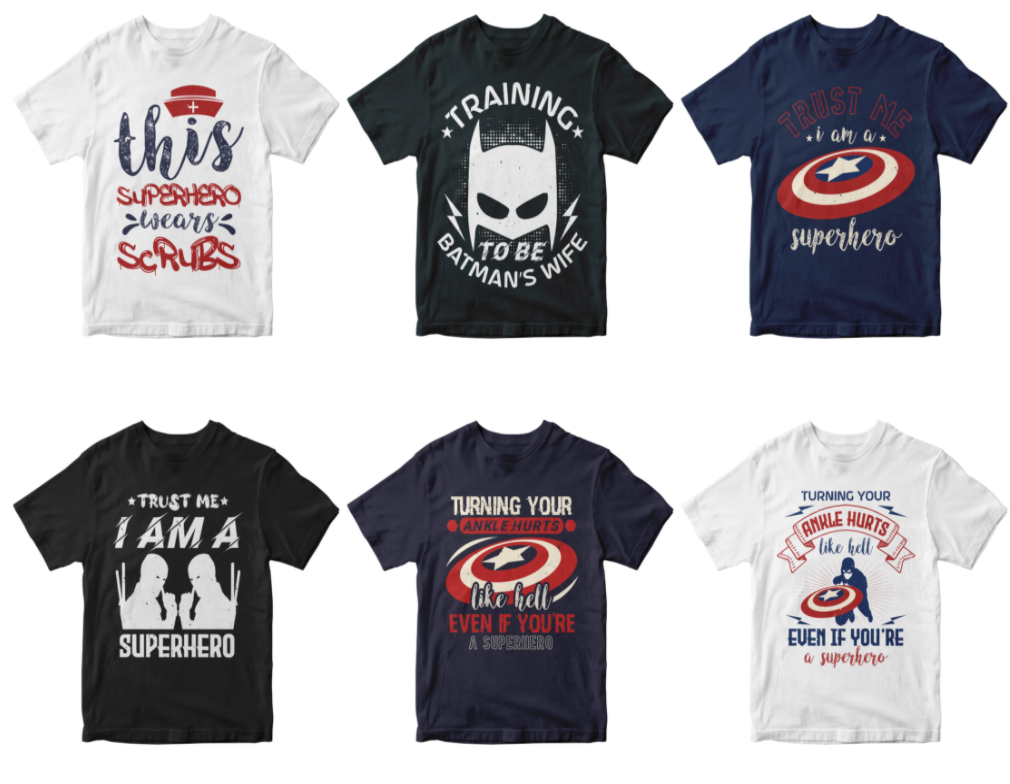 50-editable-superheroes-t-shirt-design-bundle-vol-1