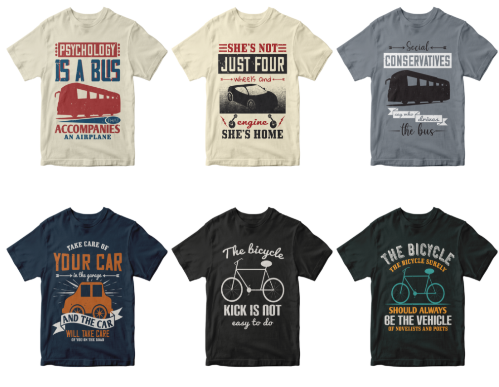 50-editable-vehicles-t-shirt-design-bundle