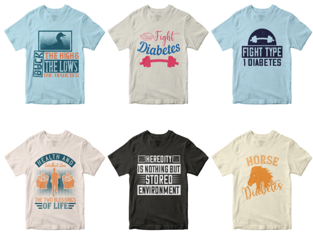 50-diabetes-editable-t-shirt-design-bundle