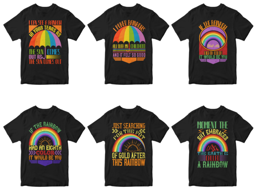 50-editable-rainbow-tshirt-design