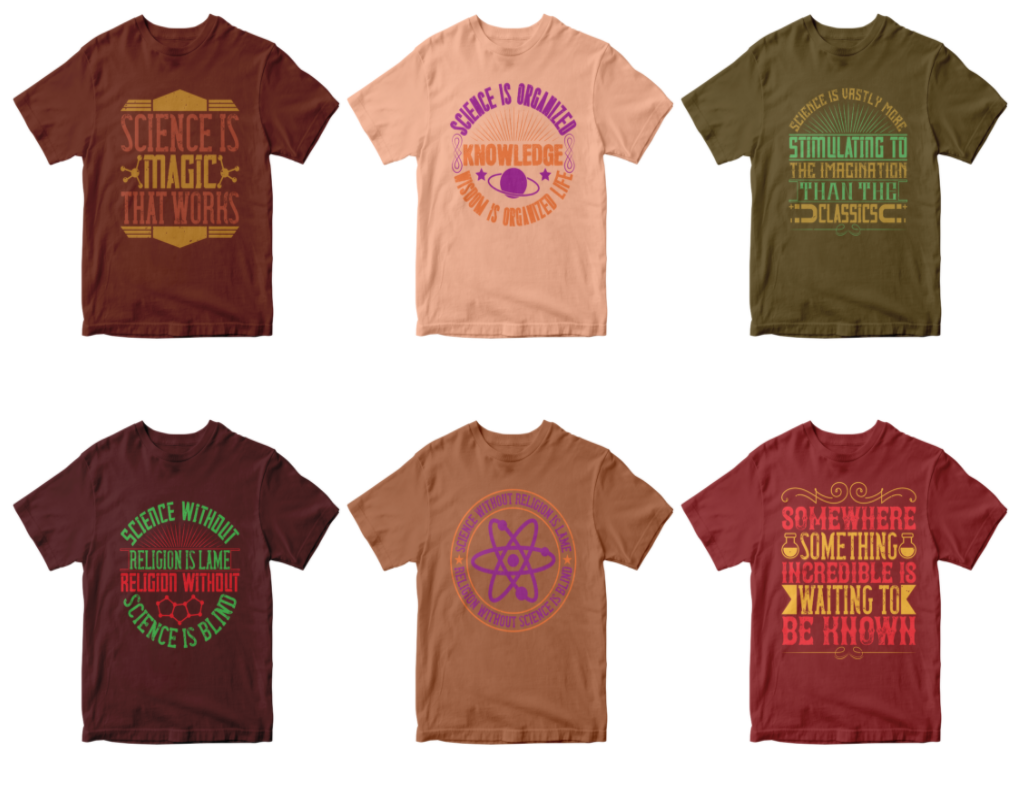 50-editable-science-t-shirt-design-bundle