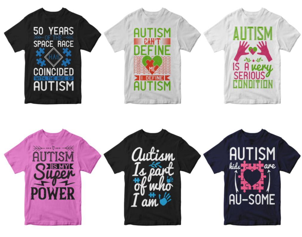50-editable-autism-tshirt-design-bundle