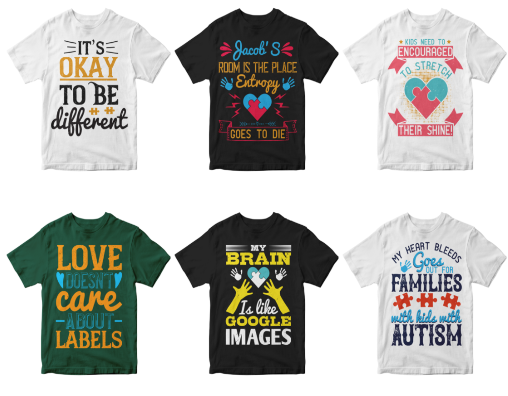 50-editable-autism-tshirt-design-bundle