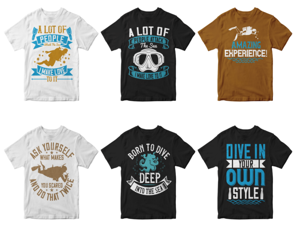 50-editable-diving-tshirt-design-bundle