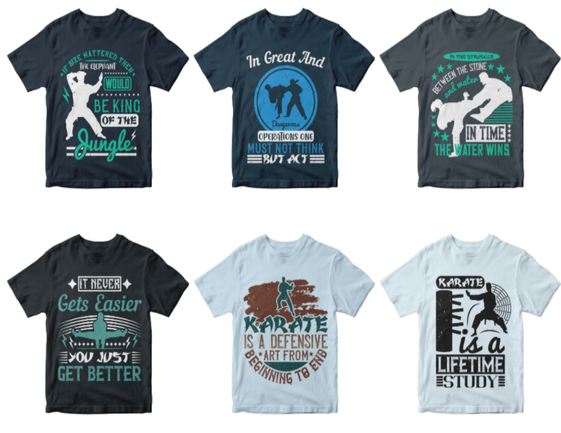 50-editable-karate-tshirt-design-bundle