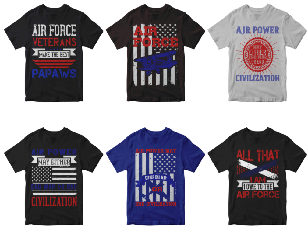 50-air-force-editable-t-shirt-design-bundle
