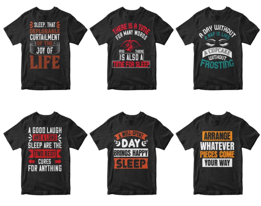 50-sleeping-editable-t-shirt-design-bundle