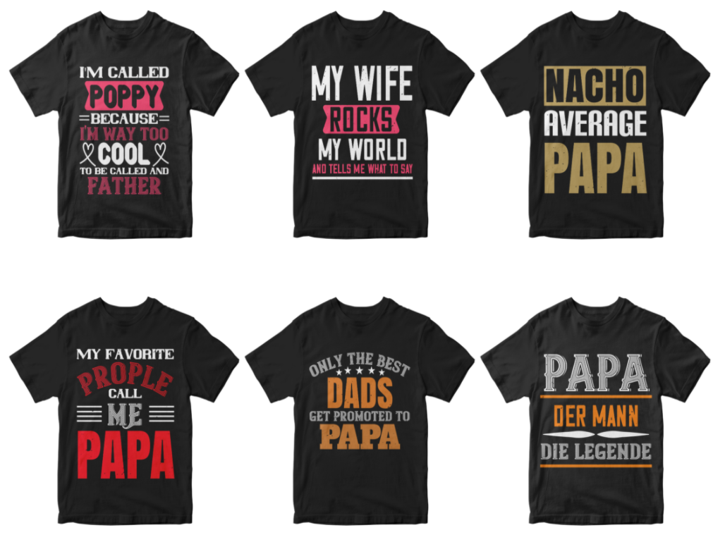 50-editable-papa-tshirt-design-bundle