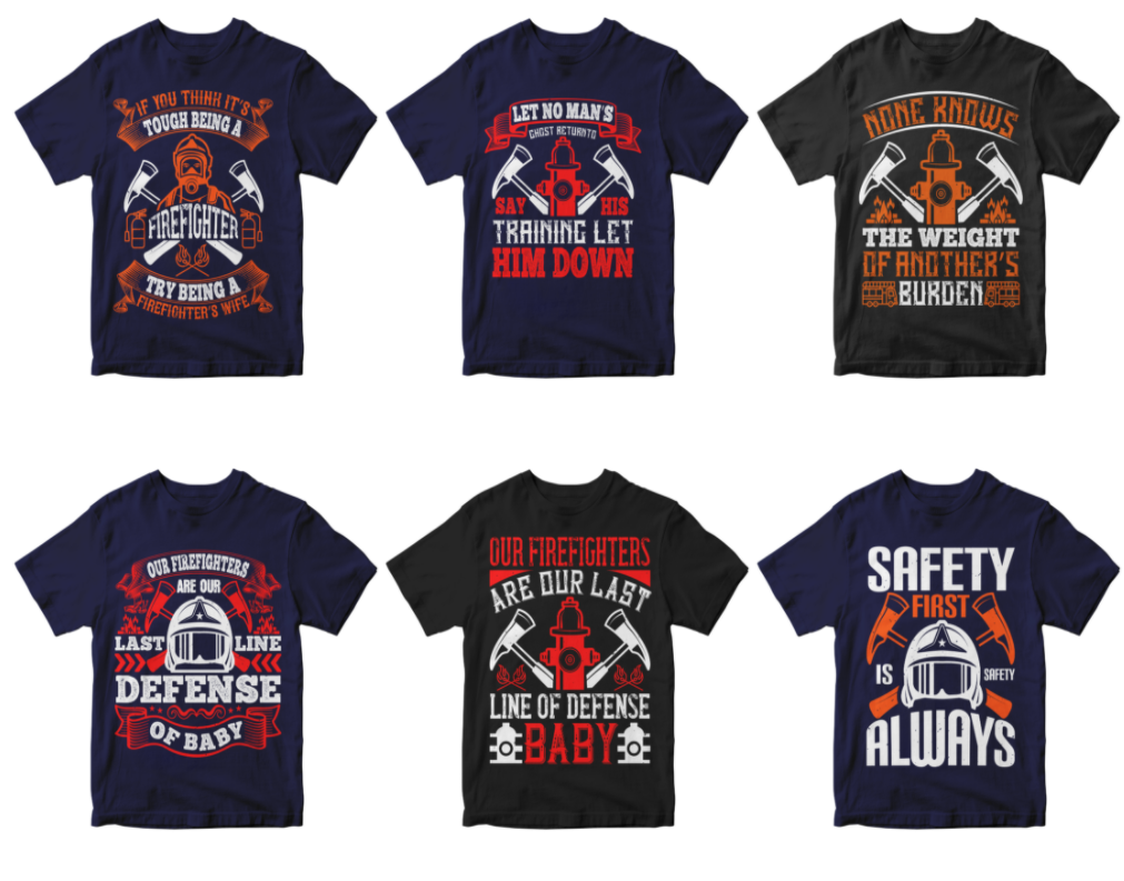 50-firefighter-tshirt-design-bundle