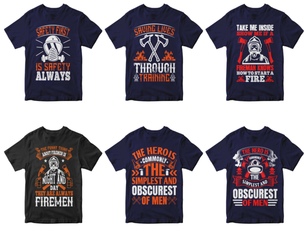 50-firefighter-tshirt-design-bundle