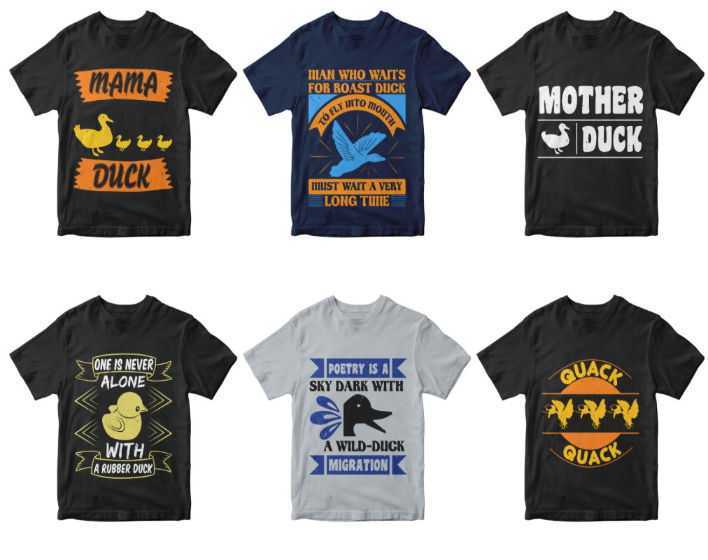 50-editable-duck-t-shirt-design-bundle