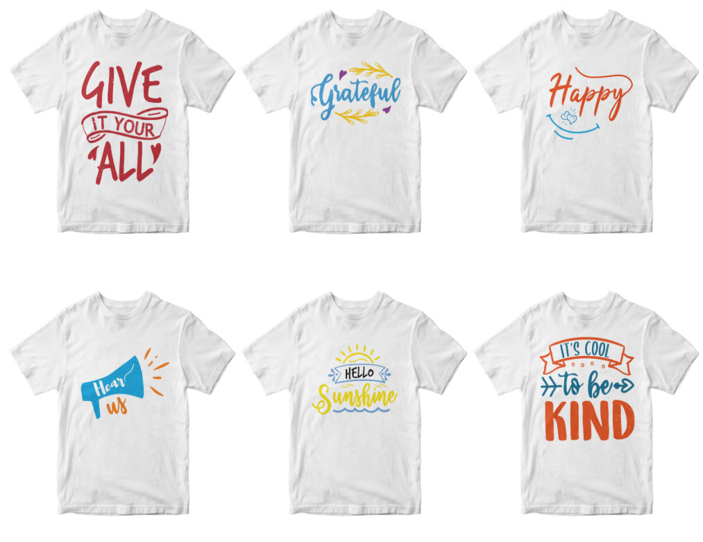 50-editable-kindness-t-shirt-design-bundle