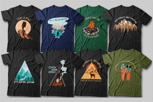 camping-t-shirt-designs-bundle-editable