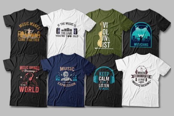 editable-music-t-shirt-designs-bundle