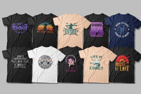 editable-music-t-shirt-designs-bundle