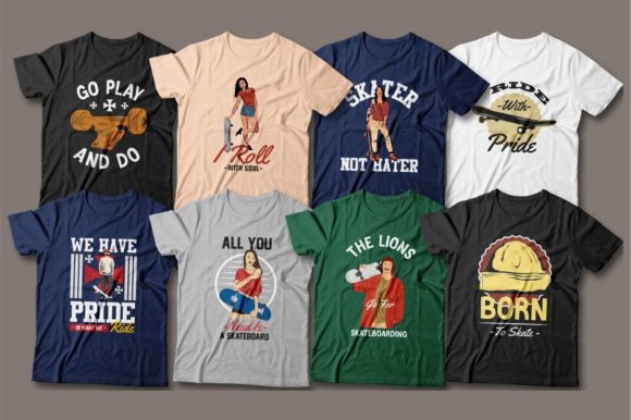 editable-skateboard-t-shirt-designs