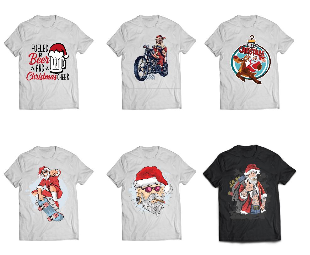 Santa-T-shirt-Designs-Bundle