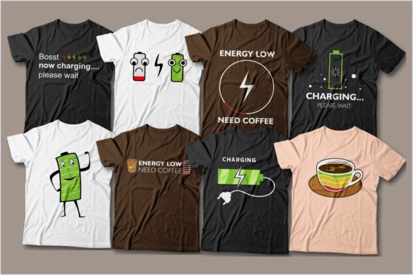 coffee-charging-battery-t-shirt-designs