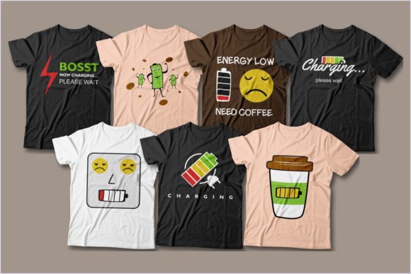 coffee-charging-battery-t-shirt-designs