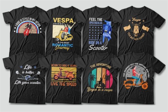 scooter-vespa-vintage-t-shirt-designs