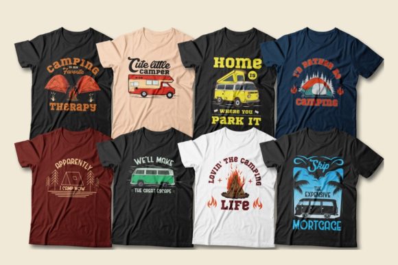 van-life-and-campervan-t-shirt-designs