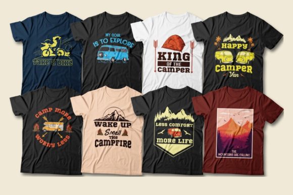 van-life-and-campervan-t-shirt-designs