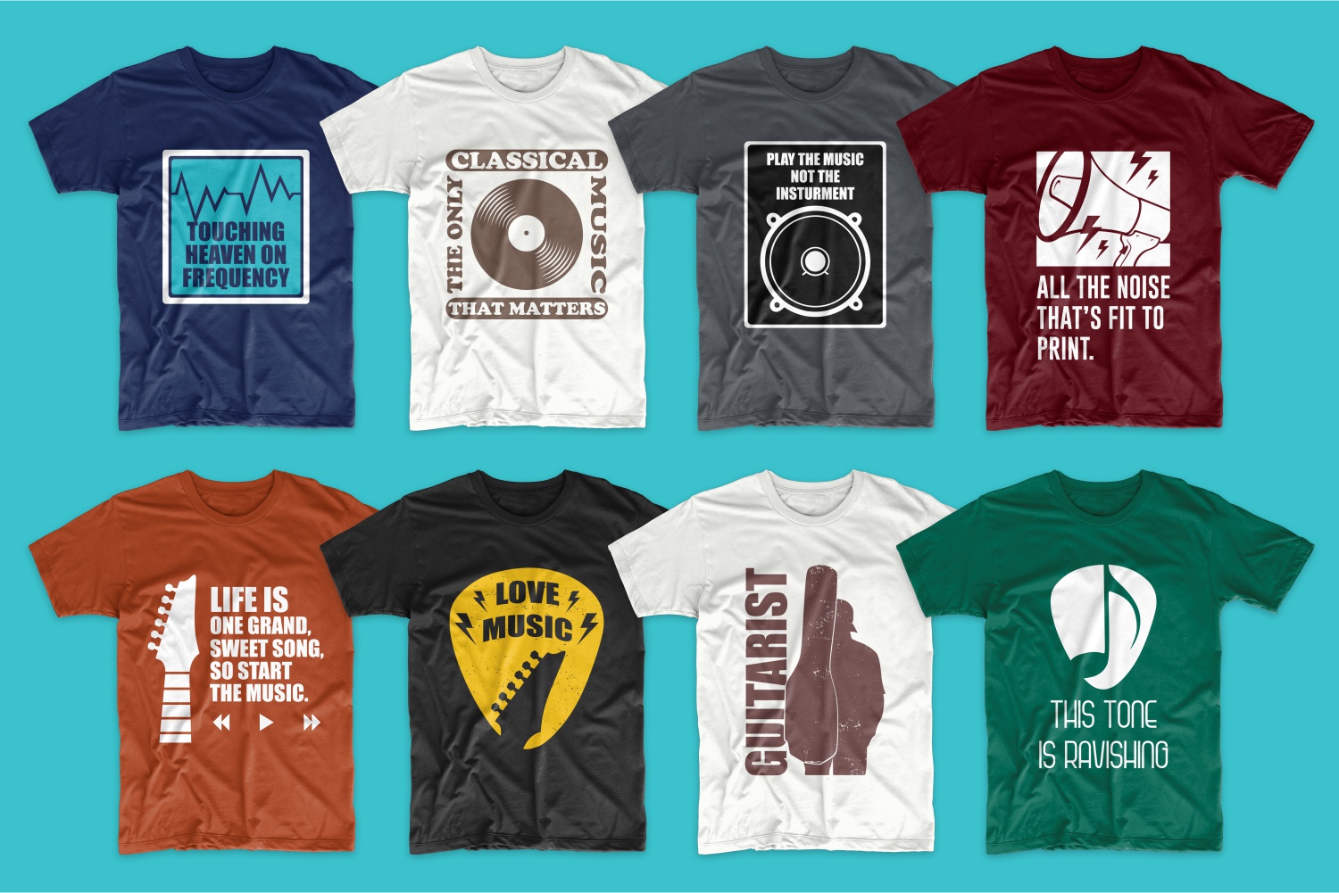 t-shirt-designs-bundle-music-slogans